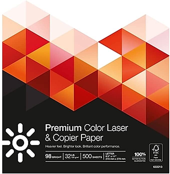 MyOfficeInnovations 32 lb 98 Bright 8.5x11 Laser Paper 500 Sheets Ream 85047