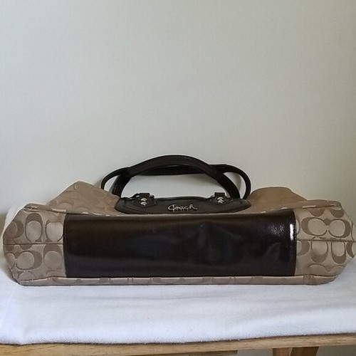 Coach Ashley Shoulder Bag Canvas Leather - Picture 4 of 9