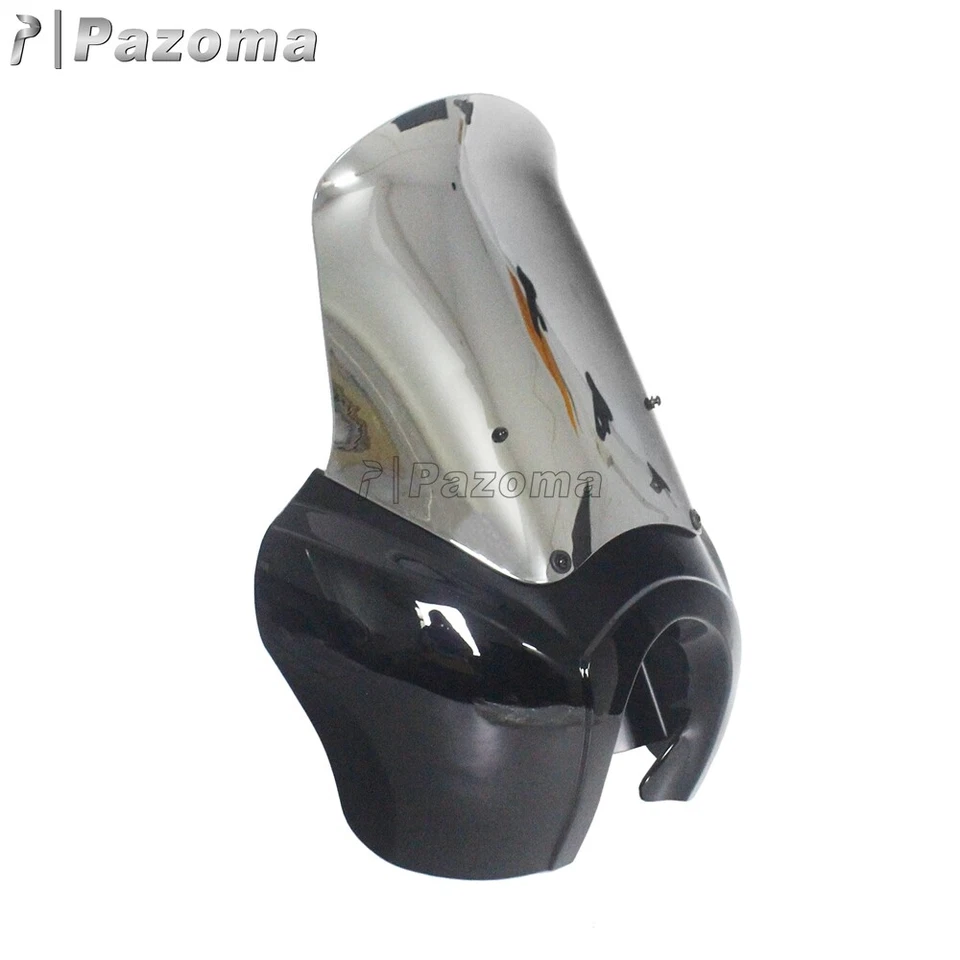 Front Headlight Fairing w/ 15'' Adjustable Windshield Kit For Harley Dyna FXD — 第 2/4 张图片