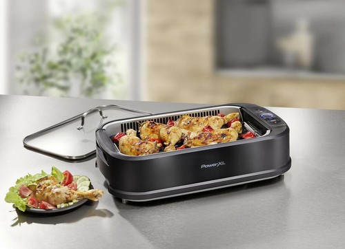 PowerXL Smokeless Grill 2-in-1 – Indoor-Grill mit Rauchabzug & Aromaschale