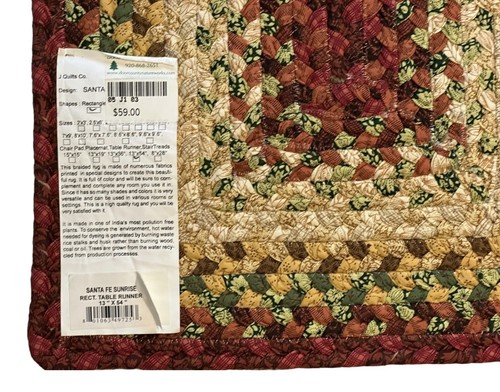 J Quilts Co Table Runner~Santa Fe Sunrise~Primitive Rustic Decor~13 x 54”~India - Picture 10 of 11