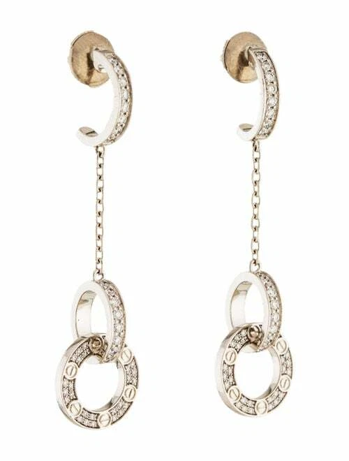 Stunning Old Look Simulated Sapphire Women's Dangle Stud Earring In 935 Silver - Image 4 of 4