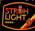 Vintage 1980’s Stroh Light Beer Light up Sign- Excellent Condition!
