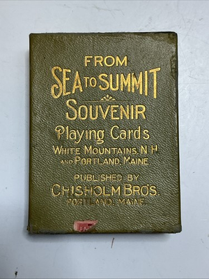 #ad Hochman S72 Sea To Summit Portland ME Souvenir Playing Cards Chisholm Bros $59.95