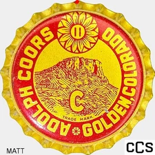 Adolph Coors Brewing Co. Kansas tax BEER cork lined beer bottle cap 1947-1964