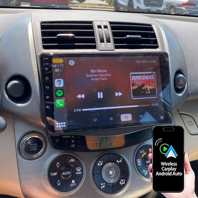 9'' For Toyota RAV4 2007-2012 Car Stereo Radio Carplay Android GPS Screen Wifi BT