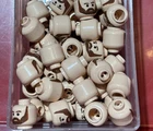 55x Lego bulk lot flesh HEAD MAN MALE brown beard star wars minifigure BRAND NEW