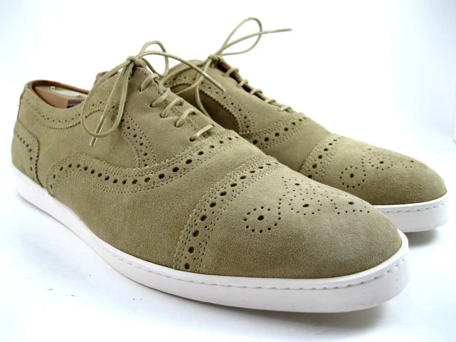 Allen Edmonds "STRAND" Informal Gamuza Oxford Tenis 10.5 D Hueso DESCONTADO (661N) Foto 2 de 4