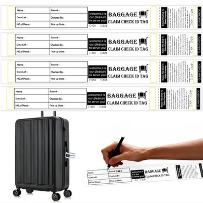 1000 PCS Luggage Tags For Suitcases Baggage Claim Check Serial Numbered