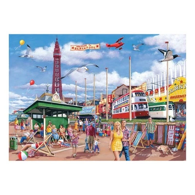 THE HOUSE OF PUZZLES Das Haus der Puzzles Blackpool BIG 500 Puzzle - Puzzle mit extra großen Teilen
