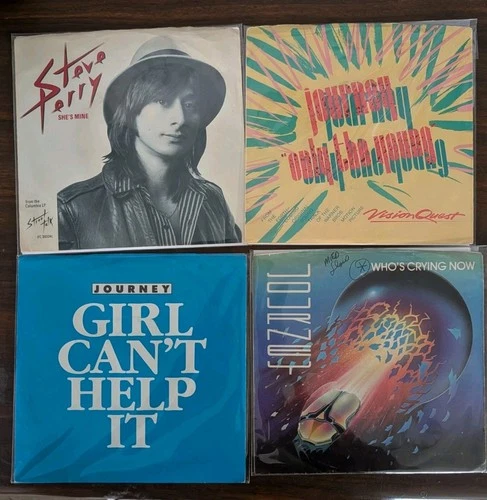 Journey 7” Vinyl 45rpm Columbia Records Lot Of 8