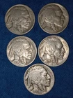 1926, 1934, 1935, 1935, 1937 Buffalo Nickel Lot of 5