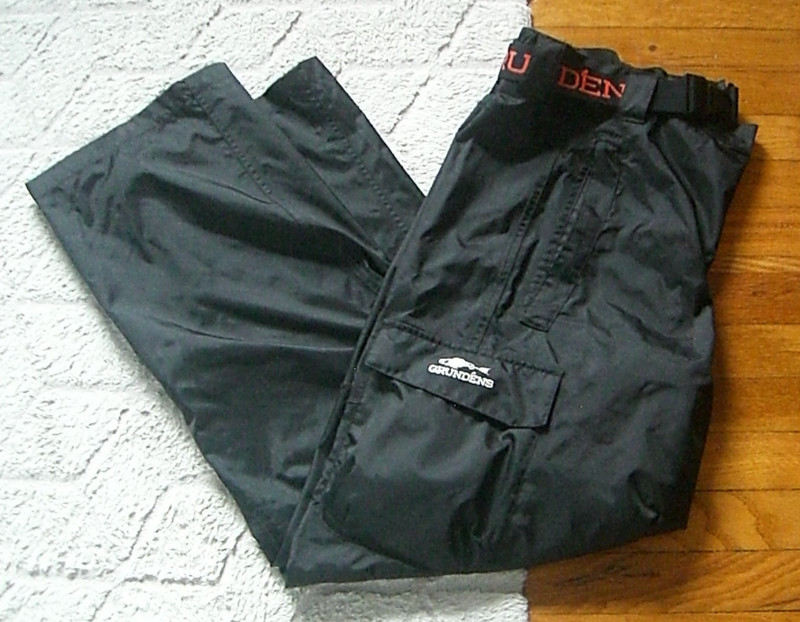 Grundens Rain Gear Heavy Duty Work Black Pants Size XXL Fishing Fish Boat Beach