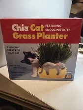Chia Pet Cat Grass Planter "Snoozing Kitty" SEALED  Version NEW