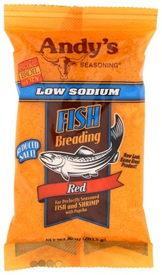Andy s Seasoning | Low Sodium Red Fish Breading | 10 10 Ounce (Pack of 1) 