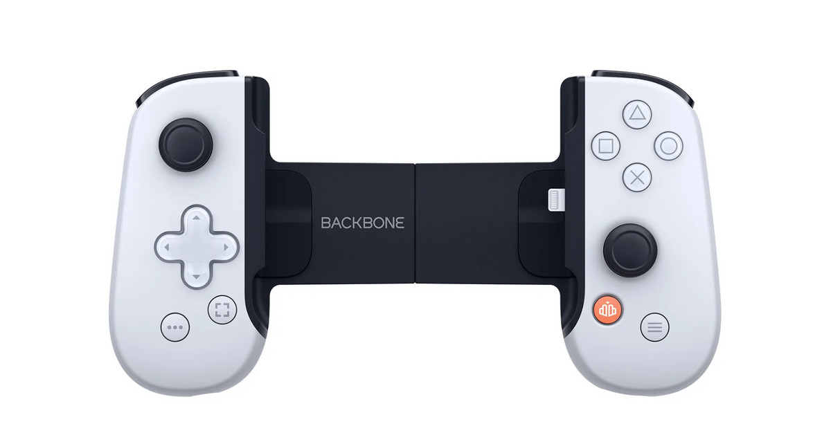 Manette Backbone Playstation USB-C blanche pour smartphone avec boutons ultra-réactifs