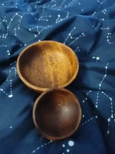 MCM Teak Small Salt - Pepper Spice Bowls - Very USEFUL Salt Cellars