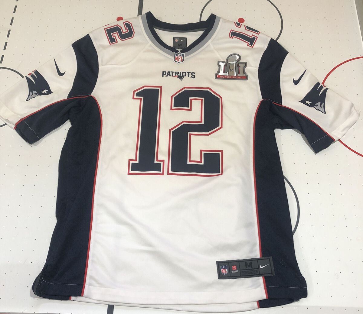 Nike Tom Brady NE Patriots Super Bowl LI Game White Jersey M Nike Tom Brady NE Patriots Super Bowl LI Game White Jersey M