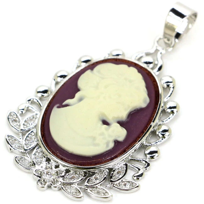 CAMAFEO PLATA DAMA DE ONIX Y CIRCONIO - Imagen 2 de 2