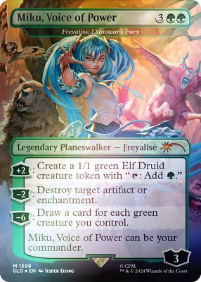Secret Lair Hatsune Miku Electric Entourage EN Rainbow FOIL Secret Lair Hatsune Miku Electric Entourage EN Rainbow FOIL