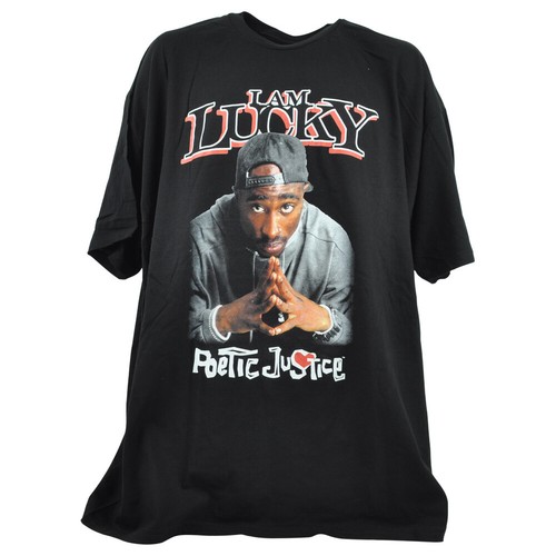 T-shirt Tupac Poetic Justice Pour Homme, Noir, Taille M, Graphique, Neuf Avec étiquette