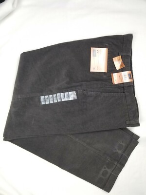 Haggar Men's Stretch Corduroy Expandable Waist Classic Fit Go-To Pant Size 36/29