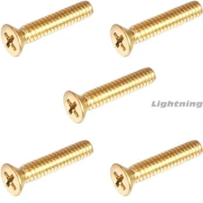 8-32 x 3/4" Solid Brass Machine Screws Flat Head Phillips Drive Quantity 500