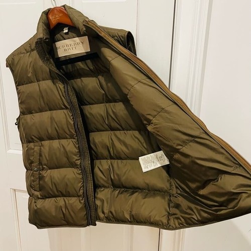 Burberry Brit Military Field Chore Jacket Green Pockets Size XL with Vest - Picture 15 of 24