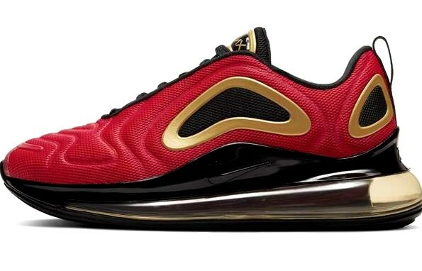 nike 720 red gold