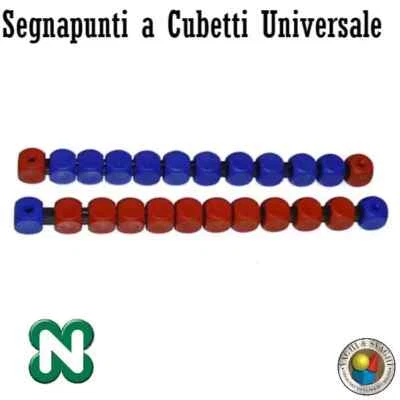 SEGNAPUNTI PER CALCIO BALILLA ROSSO/BLU A CUBETTI NORDITALIA ( 1704/9)