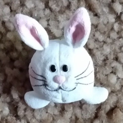 Vintage Easter Bunny Resin Pin Traditions Spring Holiday Seasonal