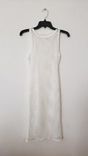 Urban Outfitters Dress New Size Small White Fishnet Bodycon Festival Beach Dance