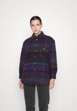 Sandro Dome Wool Blend Check Jacket, Size 38 $715.00