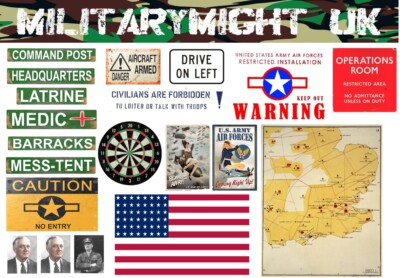 Wwii Base Sign 1/18 1/16 FIGURES SCALE WW2 USAAF ENGLAND BASE SIGNS PACK DECALS | eBay UK