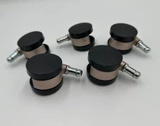 5pcs Heavy Duty Office Chair Caster 2-INCH Rubber Swivel Wheels Replacement