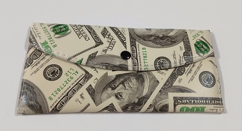 NEU Posten von 6 x 100 $ Hundert-Dollar-Schein modische Damen-Clutch Geldbörse Portemonnaie - Bild 4 von 11