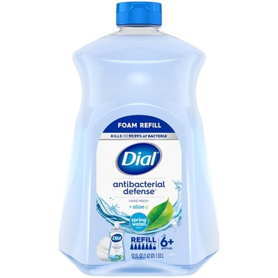 Antibacterial Defense Foaming Hand Soap + Aloe, Spring Water Scent, 52 Fl Oz ...