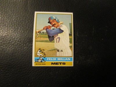 1976 TOPPS CARD#245    FELIX MILLAN   METS       NM+/MT      BT#245