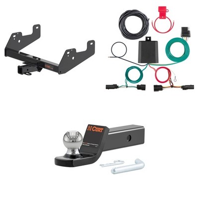 CURT Towing Kit Package Trailer Hitch Wiring 45134 Ball Mount Pin & Clip - 13475