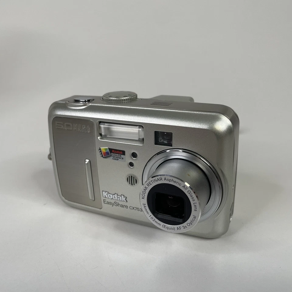 Vintage Kodak EasyShare CX7530 4.0MP Digital Camera Y2K Digicam - Silver Tested - Image 3 of 4