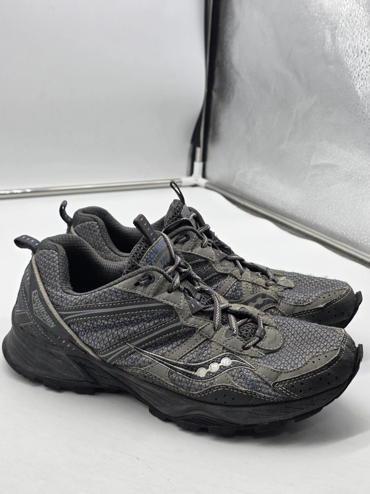Saucony Excursion TR8 Shoes Mens Size 8 Gray Trail Running Sneakers S25203-3