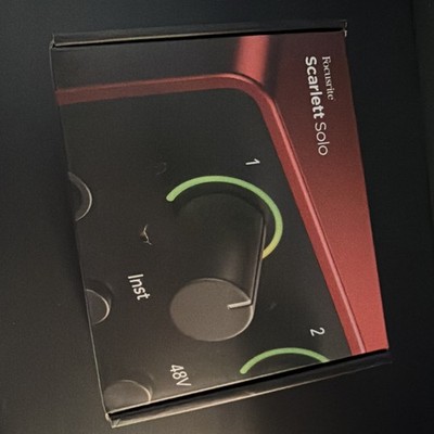 Focusrite Scarlett Solo 4th Gen USB Audio Interface