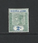 Sierra Leone QV 1896 2- Shillings Mint MH