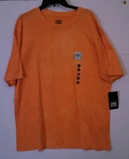 NWT T-Shirt VISION STREET WEAR Orange Size XL Crew Neck Short Sleeve Unisex