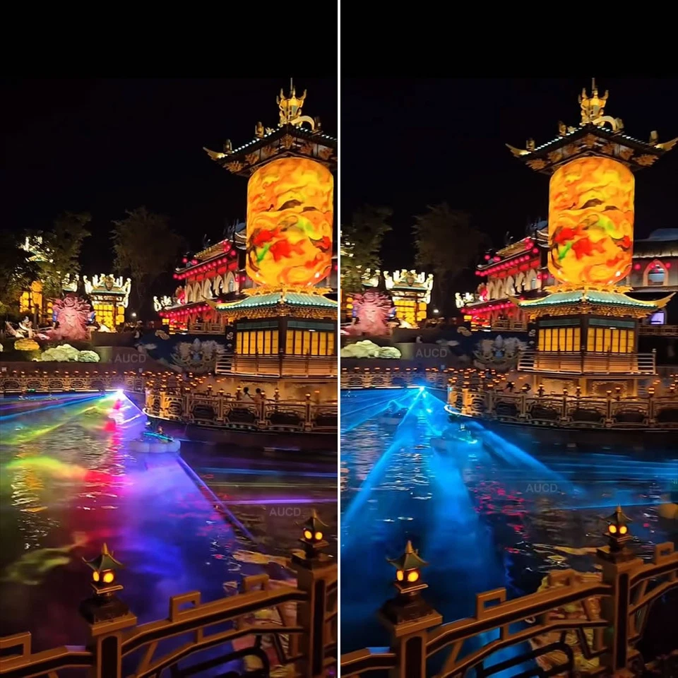 Phone APP Edit 3W RGB Laser Outdoor Garden IP65 Waterproof Show Projector Lights - Image 3 of 4