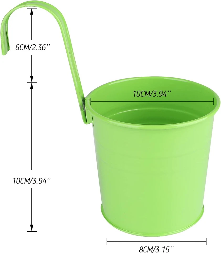 10 x Hängetopf Blumentopf Hängetöpfe Garten Balkon Blumen Topf Kräutertopf - Bild 3 von 4