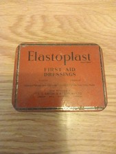 Vintage Elastoplast First Aid Dressings Collectible Tin (Empty)