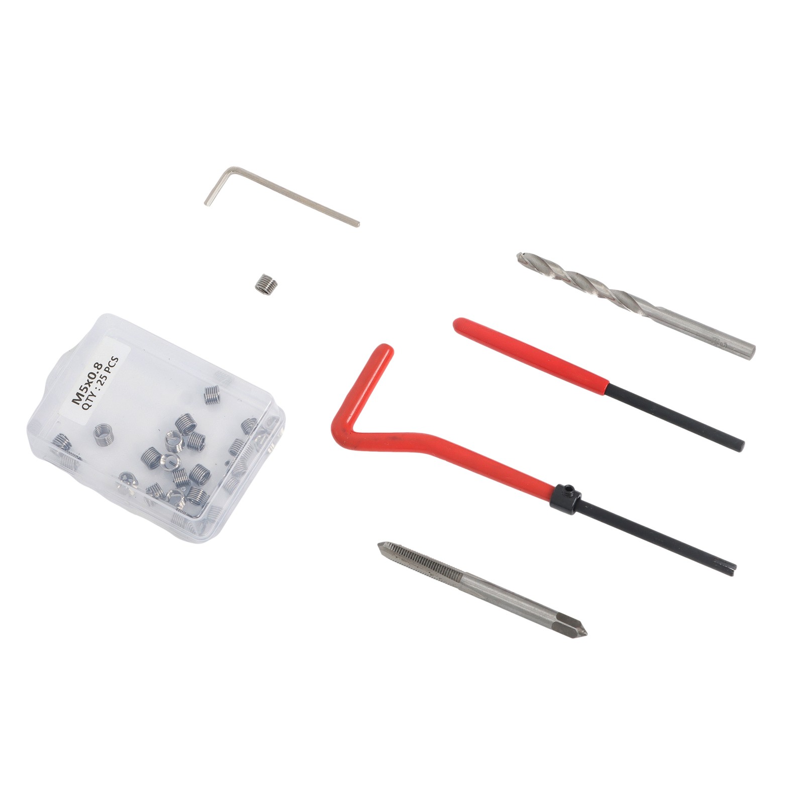 261 Pieces Thread Repair Kit Helicoil Repair Tools Kit Imperial & Metric New