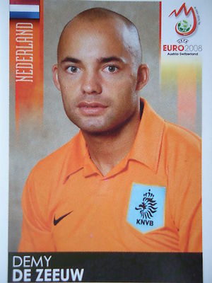 Panini 266 Demy de Zeeuw Niederlande UEFA Euro 2008 Austria - Switzerland