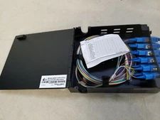 Tii Mini Wall Mount 12 Port Patch & Splice PNL SM SC 900um Pigtail